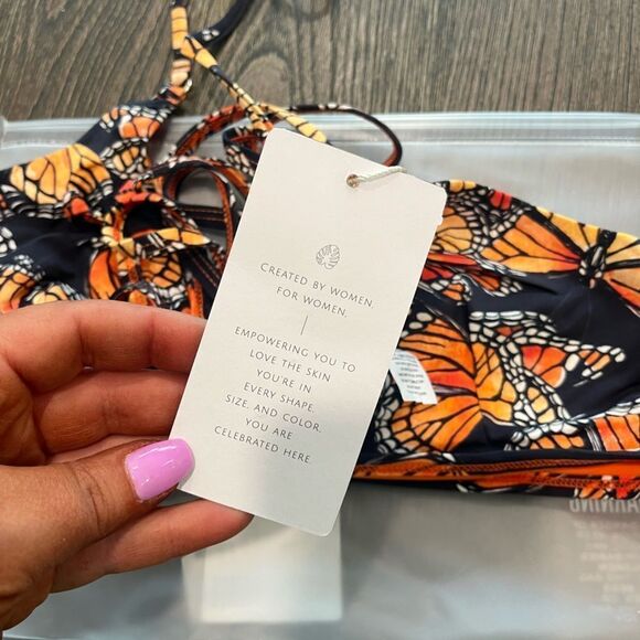 NWT Toluca Amina Bikini Top Waist Wrap Triangle Monarch Size M/L - Picture 6 of 7